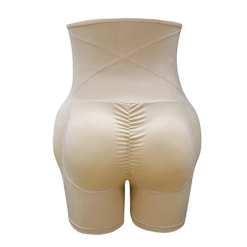 Yüksek Bel Karın Kontrol Külot Mide Kalça Pad Firma Kontrol Shapewear Vücut Şekillendirici Popo Kaldırıcılar Bodysuit Booty Butt Arttırıcı Y200710