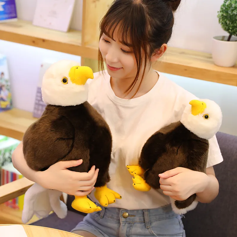 203040 cm realistico uccello sea eagle farcito giocattolo simulazione animale aquila bambola della peluche bambini peluche regalo di compleanno decorazione della casa2760564