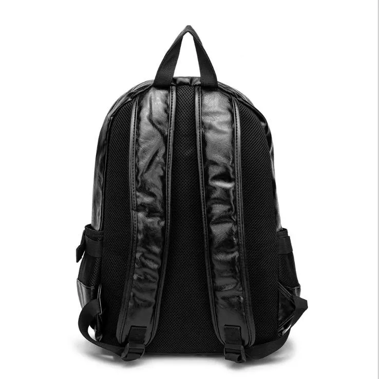새로운 패션 백팩 남성 여행 배낭 여자 학교 가방 십대 소녀 Mochilas Monster Leather Backpack Sac A DOS214S