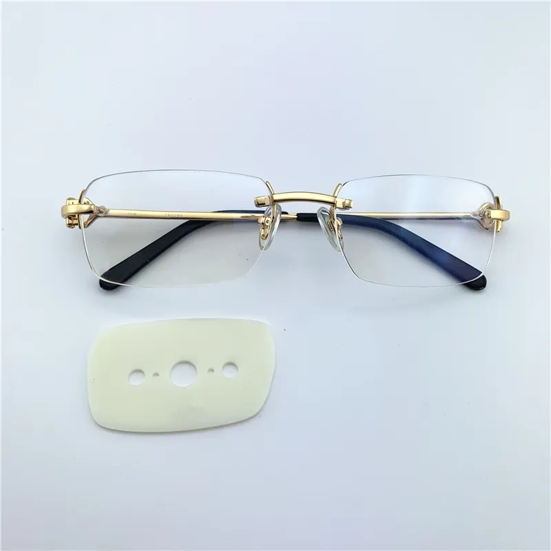 مصمم نظارات العين إطارات رجال للسيدات مصمم الأزياء البصرية الرجعية المعدنية الشفافة