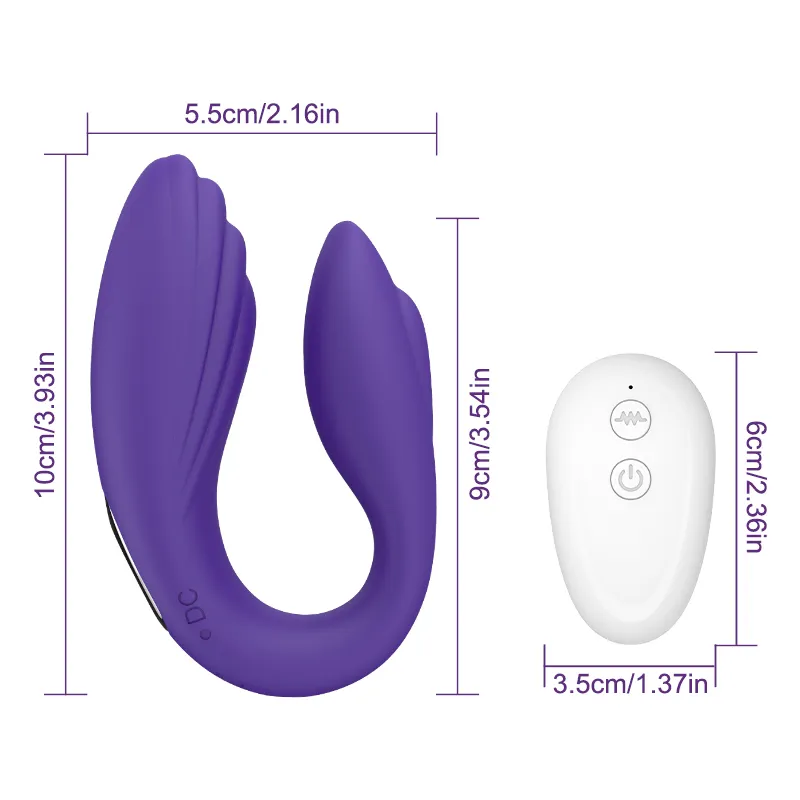 Guimi Wireless Uphaped Vibrator Sex Toy pour les couples puissants Nous partageons l'ambiance 10 vibratrice GSPOT Dual Vibrator Clitoris Stimulateur Y2008081035