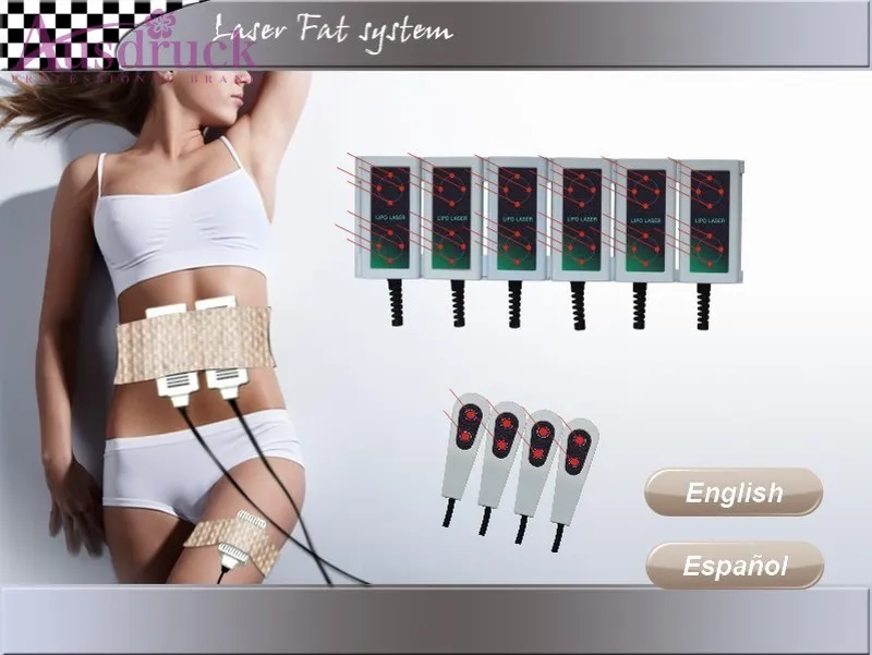 Eu Tax Free Pro Laser Slimming Liposuction Lipolaser 10 Pads Lipo Lasers LLLT Diode Cellulite Removal Fat Loss Home Salon Use Machine