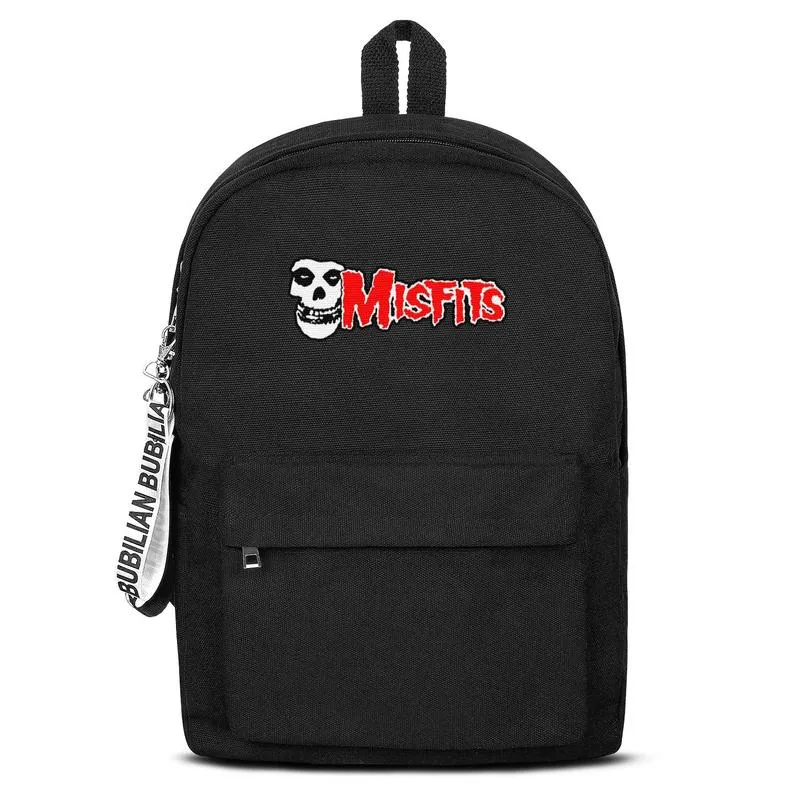 الكلاسيكية Misfits Saturday Night Canvas Bookbag Based Backpack School School Student Business Daypack Art Skull Show Misfits log3608133