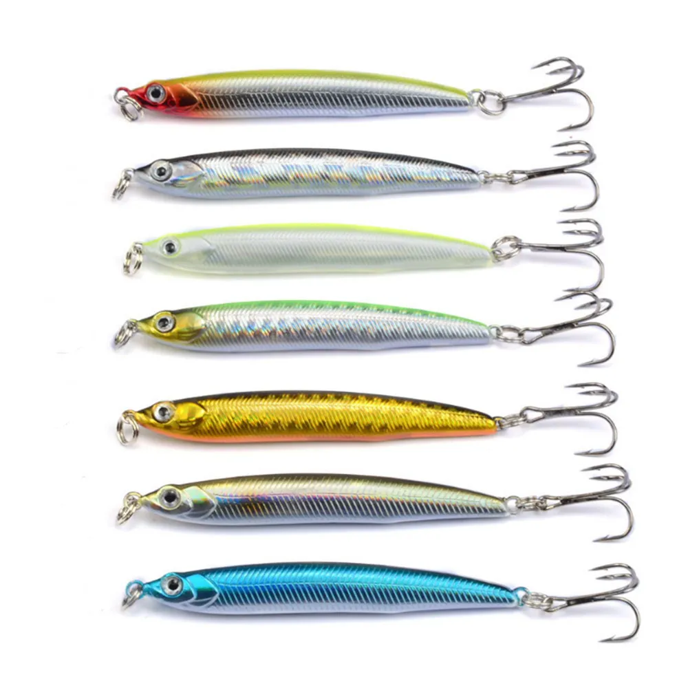 30 Prozent sinkende Bleistiftfischerei Köder 7 cm 10g Plastikfisch künstlicher Hartköder Crankbait 3d Augen Wobbler Pike Köderfischerei Tackle4644018