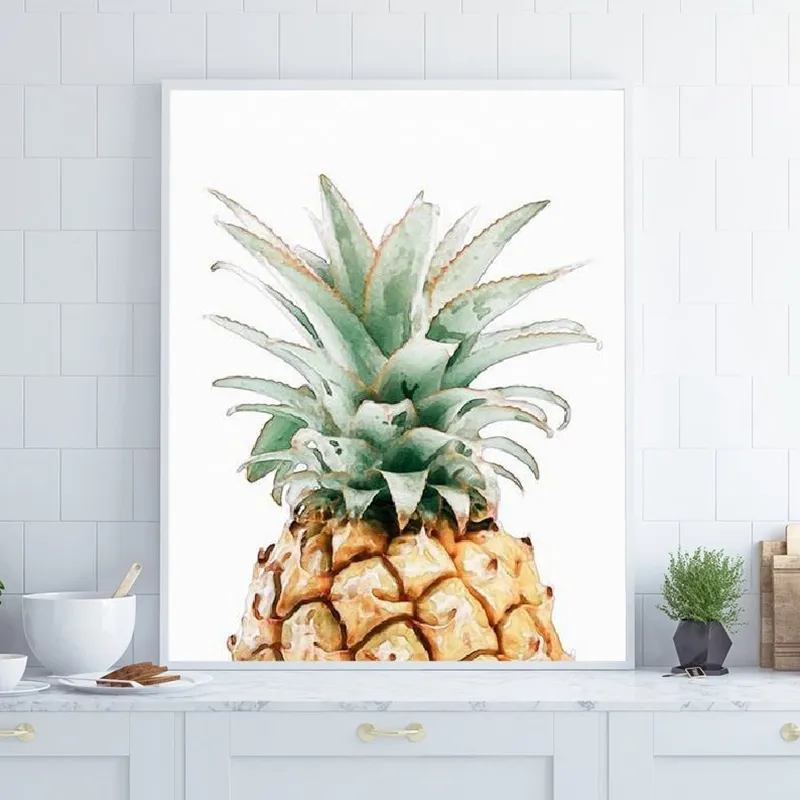 Pineapple Wall Art Prints Living Room Decor