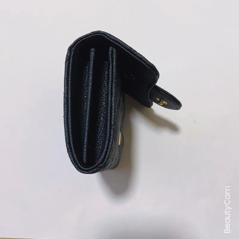 Classique noir bouton flip pinces à billets main prendre porte-monnaie porte-carte portefeuilles pour dames articles de mode préférés cadeau de fête 242x
