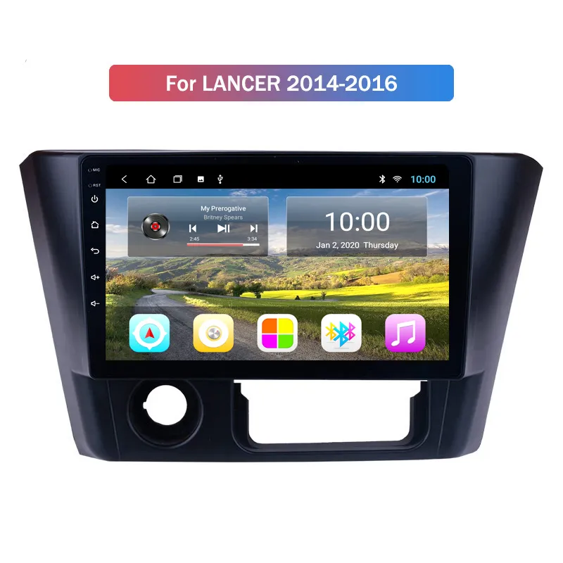 Autoradio Android 2.5D lecteur vidéo multimédia pour Mitsubishi LANCER 2014 2015-2016 WIFI GPS Navigation