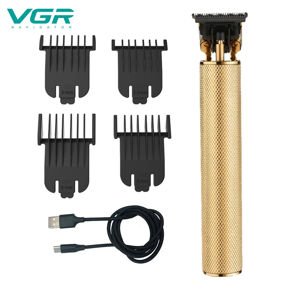 Vgr V-058 profissional masculino aparador de cabelo barba máquina de cortar cabelo elétrica baixo ruído recarregável barbeiro máquina de corte de cabelo305a