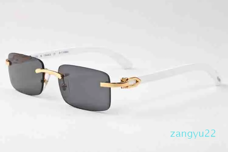 نظارة شمسية كاملة الأزياء معدنية ذهبية العدسة صافية نظارات شمسية خشبية للرجال لا عاجزة عن نظارات شمس القرن مع BO257F