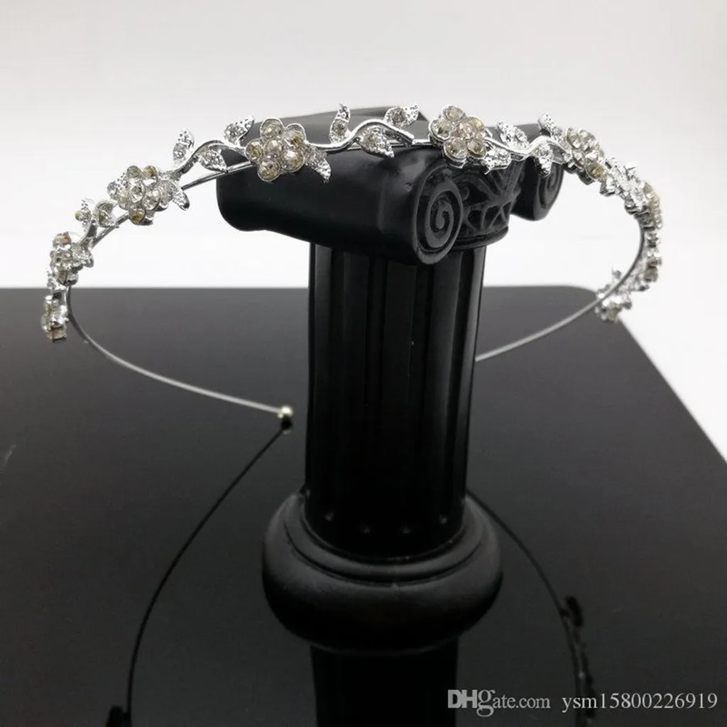 5шт посеребренный кристалл свадебная повязка на голову тиара повязка для волос леди Fashion316m