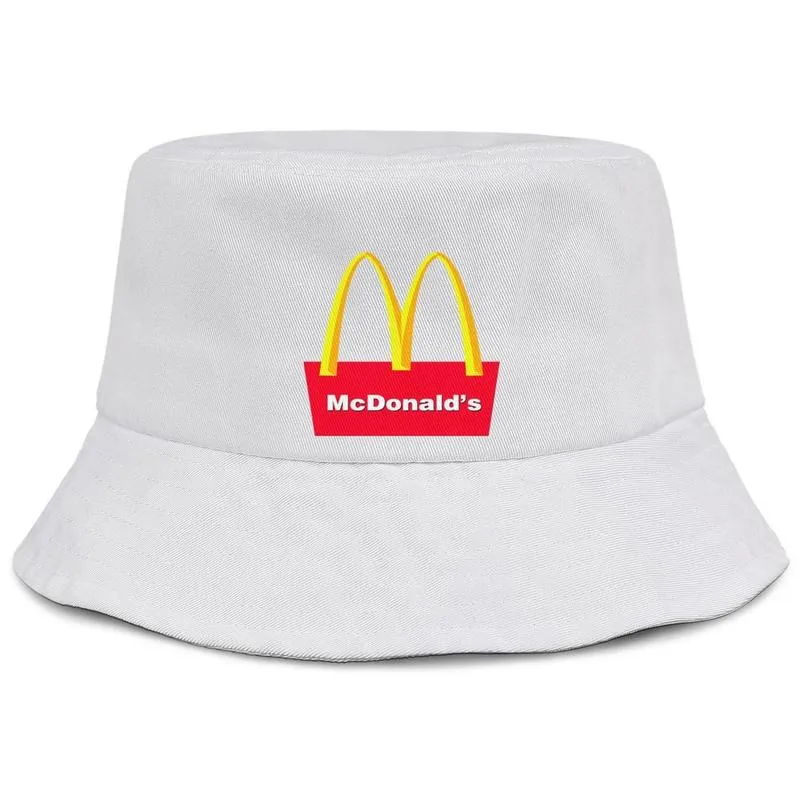 McDonald039s Moda Tarihi Logo Unisex Katlanabilir Kova Şapkası Serin Kişiselleştirilmiş Balıkçı Beach Visor Bowler Cap L20872094527