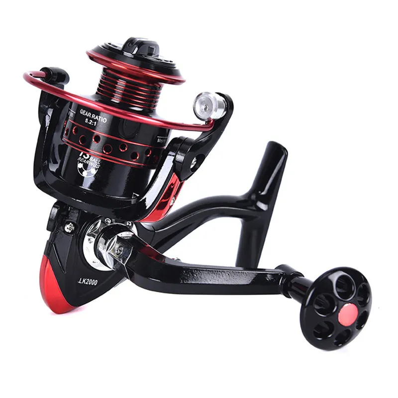 131BB Ratio de vitesse de bobine de pêche à la pêche 521 20007000 Série Metal Front Drag Preatch Spool Saltater Fishing Reel9225541