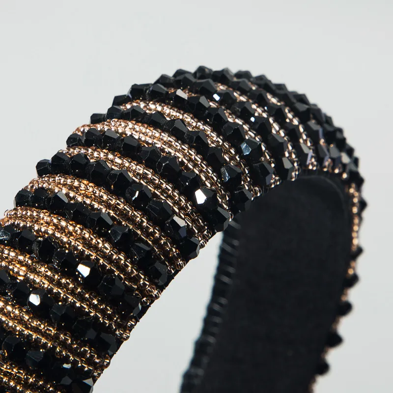 Bandeau en cristal complet accessoires pour cheveux bandeaux brillants rembourrés strass bandeaux coiffure pour femmes dames fête de mariage juif 2220107