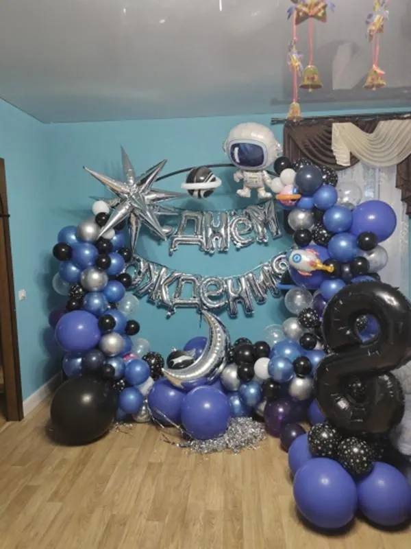 Ballons étoiles à Explosion de 50cm, fournitures de fête d'anniversaire en aluminium, décoration pour cérémonie d'ouverture de mariage, cône de goutte d'eau 288L
