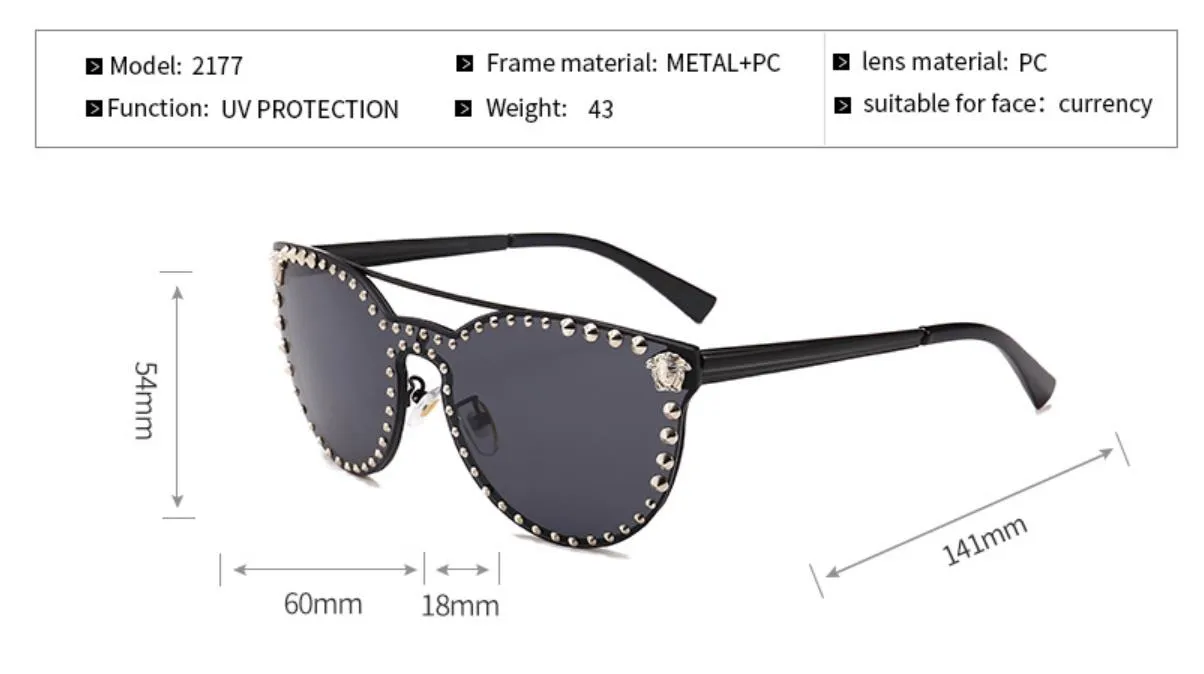 2019 neue männer frauen sonnenbrille blackout trend marke sonnenbrille Europäische und Amerikanische mode sonnenbrille 2138 Eyewear288k