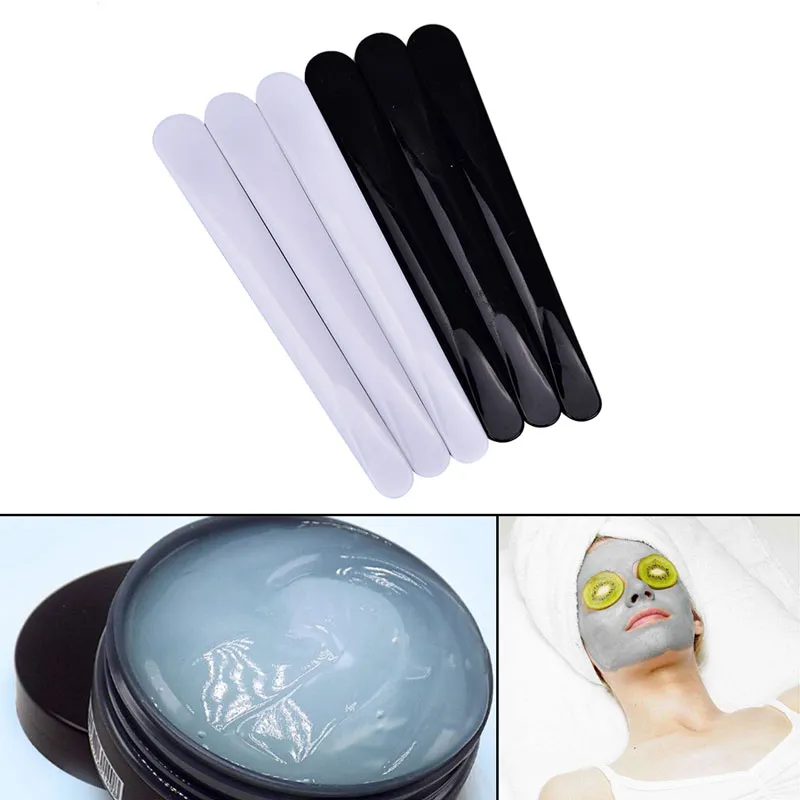 Masque Facial Mélange Spatules 10 8CM Masque Facial Bâtons Spatule Cosmétique En Plastique DIY Cuillère Bâton Maquillage Tools2653