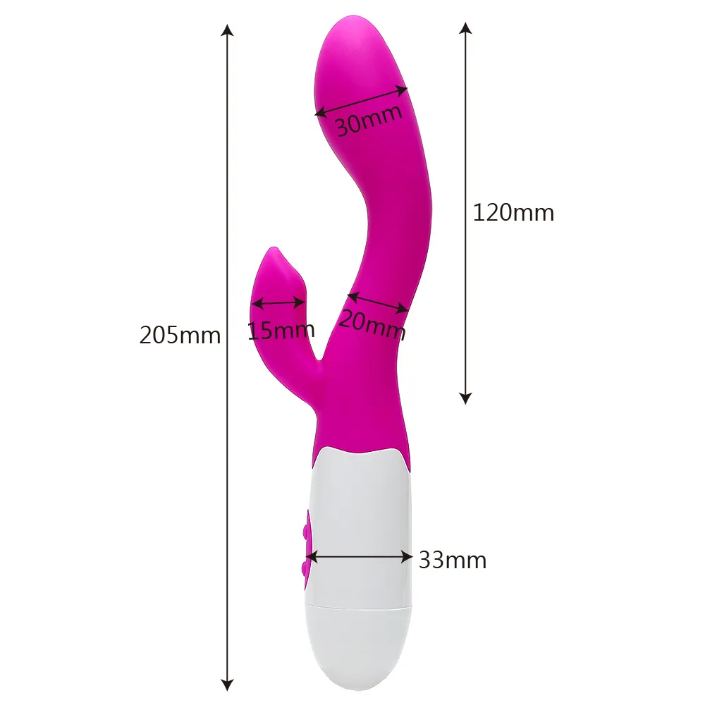 OLO G Spot Dildo Vibrator Silent Dual Vibration Vibrators 30 Speeds AV Stick Sex Toys for Women Waterproof Adult Products Y2006165055820