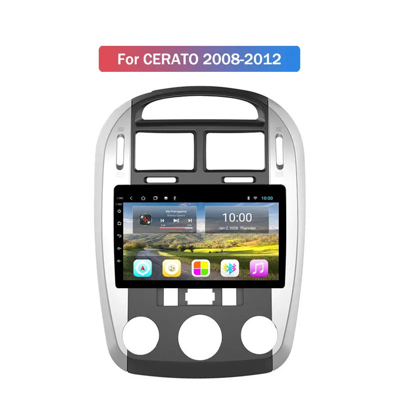 Android Car Video Player Radio 10 Zoll Navigationsradios für Kia CERATO 2008-2012
