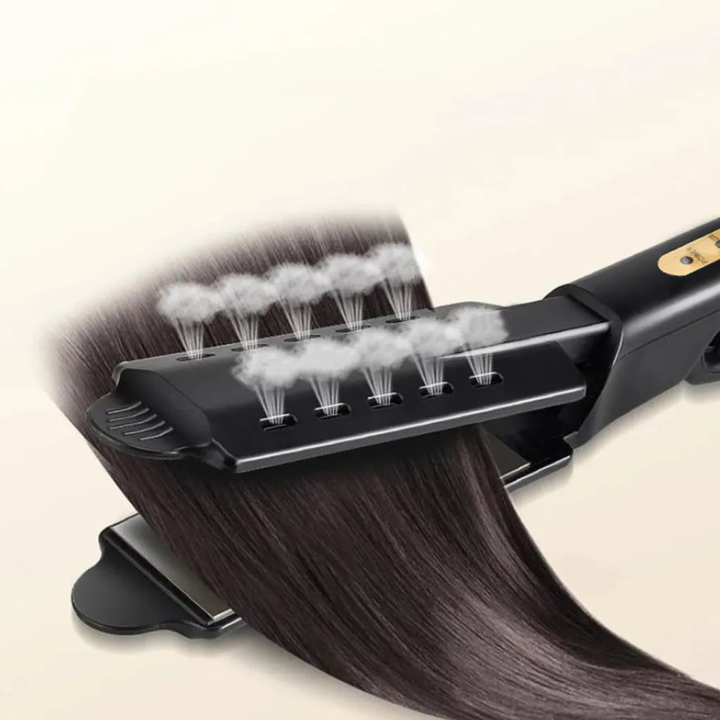 Professionellt hårstrånare Fourgear Ceramic Tourmaline Ionic Flat Iron Hair Starten för kvinnor Tourmaline Plancha de PE C3059967