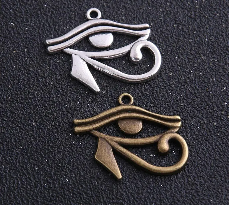 60st 26 32mm Two Color Rah Egypt Eye of Horus Egyptian Charms hängen för halsbandsarmband smycken