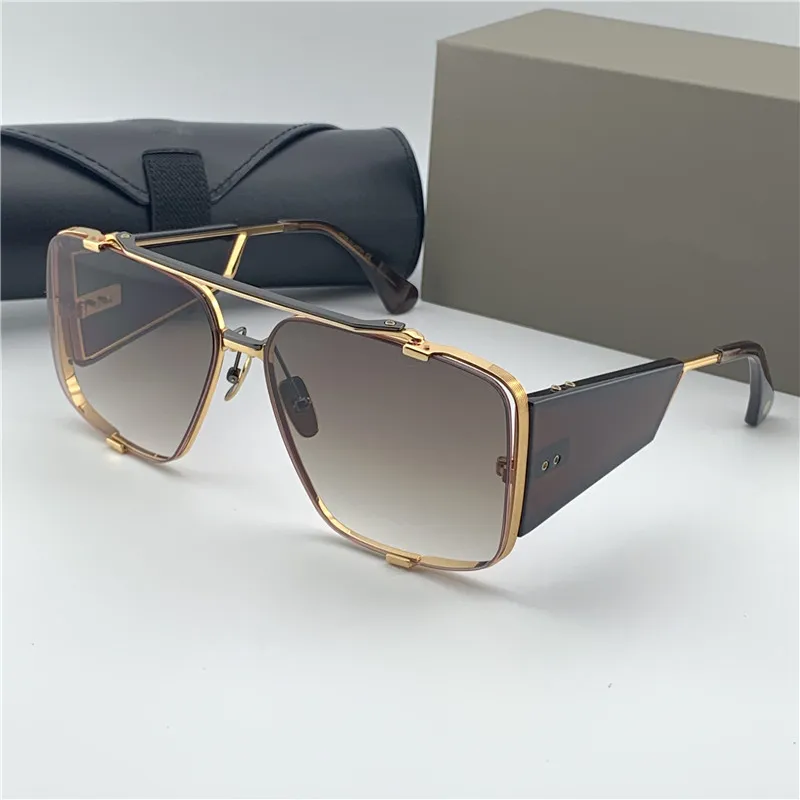 ontwerp heren zonnebril 136 retro brillen mode stijl vierkant frame grote benen UV 400 lens pop outdoor bril238q