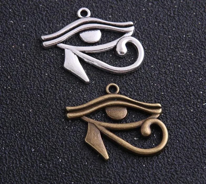 26 32 mm dwa kolor Rah Egypt Eye of Horus Egyptian Charms Wiselds do naszyjnika bransoletki biżuterii Making215x