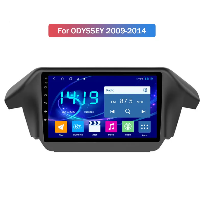 Android Car Video DVD Stéréo écran pour Honda Odyssey 2009-2014 Aoturadio GPS Navigation Bulit-in Radio Player