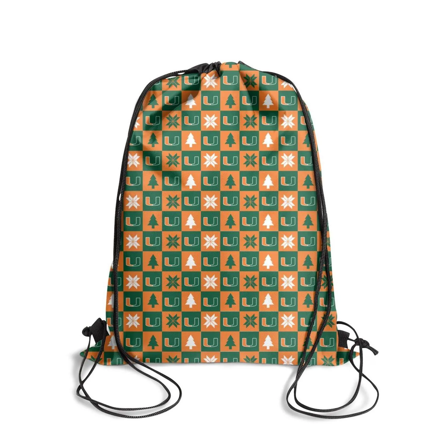 Miami Hurricanes Football Logo Fashion Sports Belt BackpackDesign Crazy Lämplig för lyxfotboll Vit julgrön Orange9505994