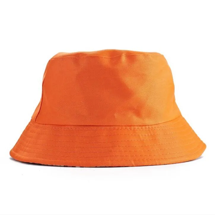 Sommarskugga fiskare hatt ren färg hink hattar kvinnor solskyddsmedel panama hatt män utomhus strandkapp polyester fiskare hat5859768