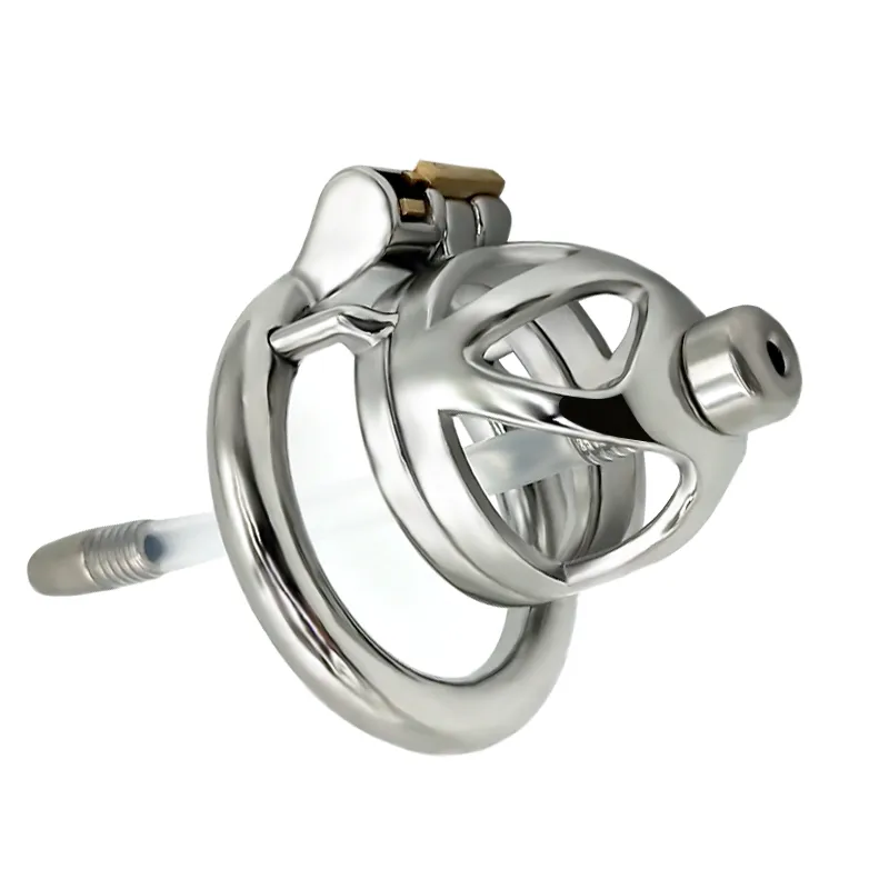 Servant sm chastity strap silicone duct horse eye stick penis Chastity Cage7589826