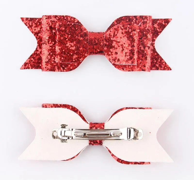 Meisjes Sequin Big Bow Hairclips Mode Kinderen Vrouwen Glitter Bow Madchen Haarspangen Haar Clip Shiny Barrettes Hoofdtooi Meisjes Haarklemmen