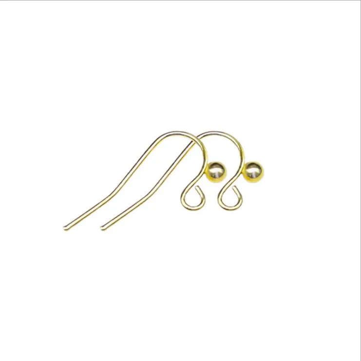 Epacket DHL Universal variedade de ganchos de orelha hipoalergênicos com preservação de cor de cobre puro galvanoplastia GSEG09 acessórios de joias E2742