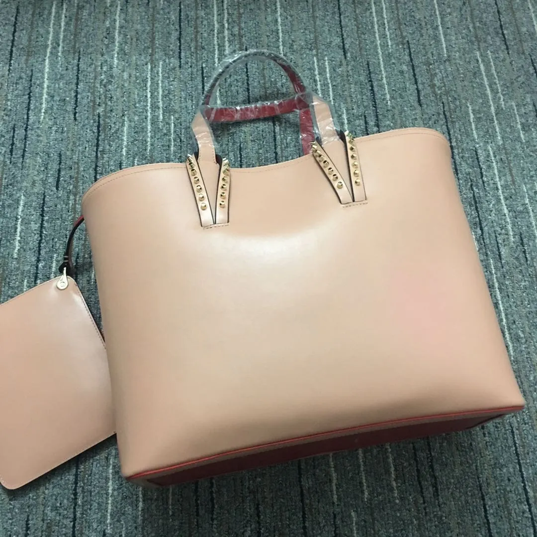 Sacs à provisions pour femmes avec un petit portefeuille Couleur rouge Bottom Designer Hands sacs à main composite sac à main authentique Big Toup255q