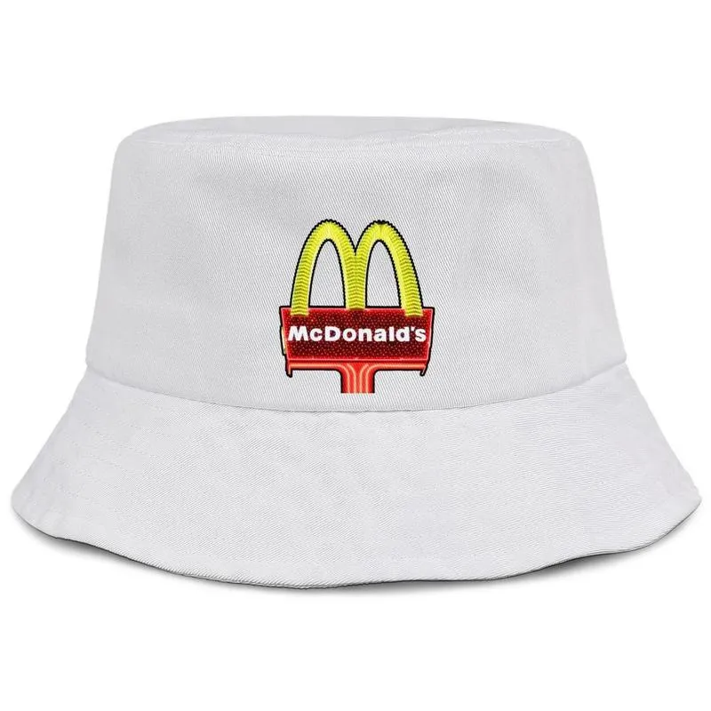 História da moda do logotipo McDonald039s Unissex Hat de balde dobrável legal Fisherman Beach Visor vende Cap Bowler L20875484645