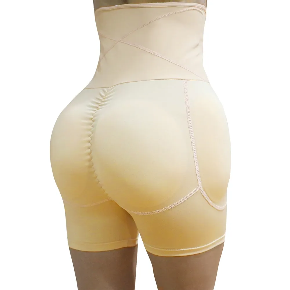 S-6XL plus size kvinnor midja tränare pad rumpa lyftare hög mage kontroll trosor kropp shaper formewear sexig underkläder mx200711201f