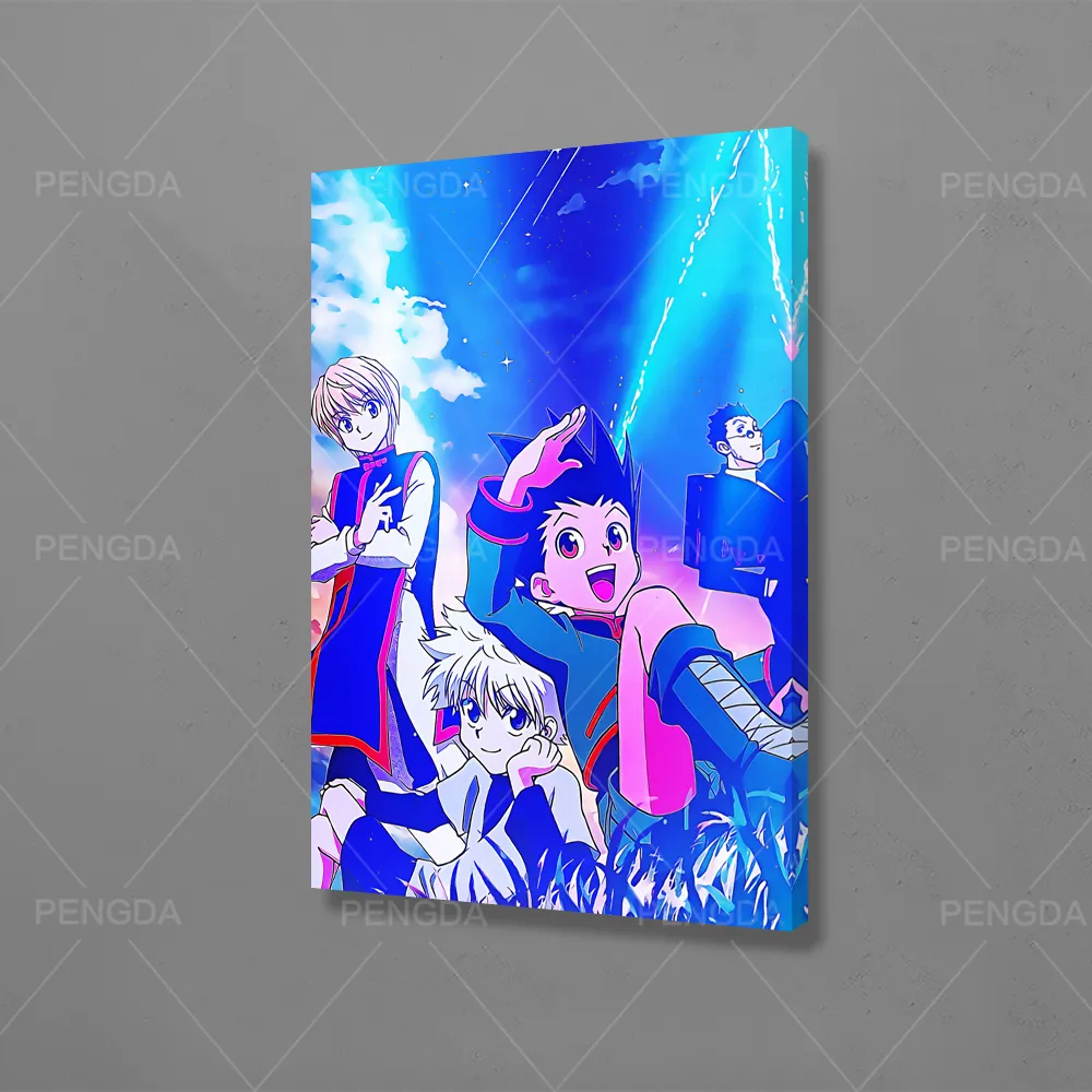 Dekoracja domowa płótno Hunter x Hunter HD wydruki plakat japońsko anime malowanie salonu modułowy obraz obrazu 8023001