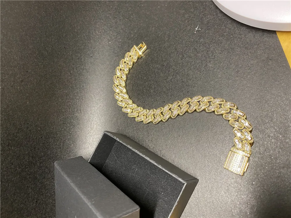 Модное новое дизайнерское ожерелье с кубой, высококачественные ювелирные изделия в стиле хип-хоп, мужская цепочка с бриллиантами308Q