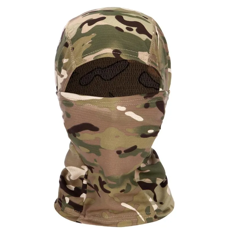 Camoflage Balaclava Full Face Mask do CS Wargame Cycling Hunting Army Bike Helmet Liner Cap Scarf2300