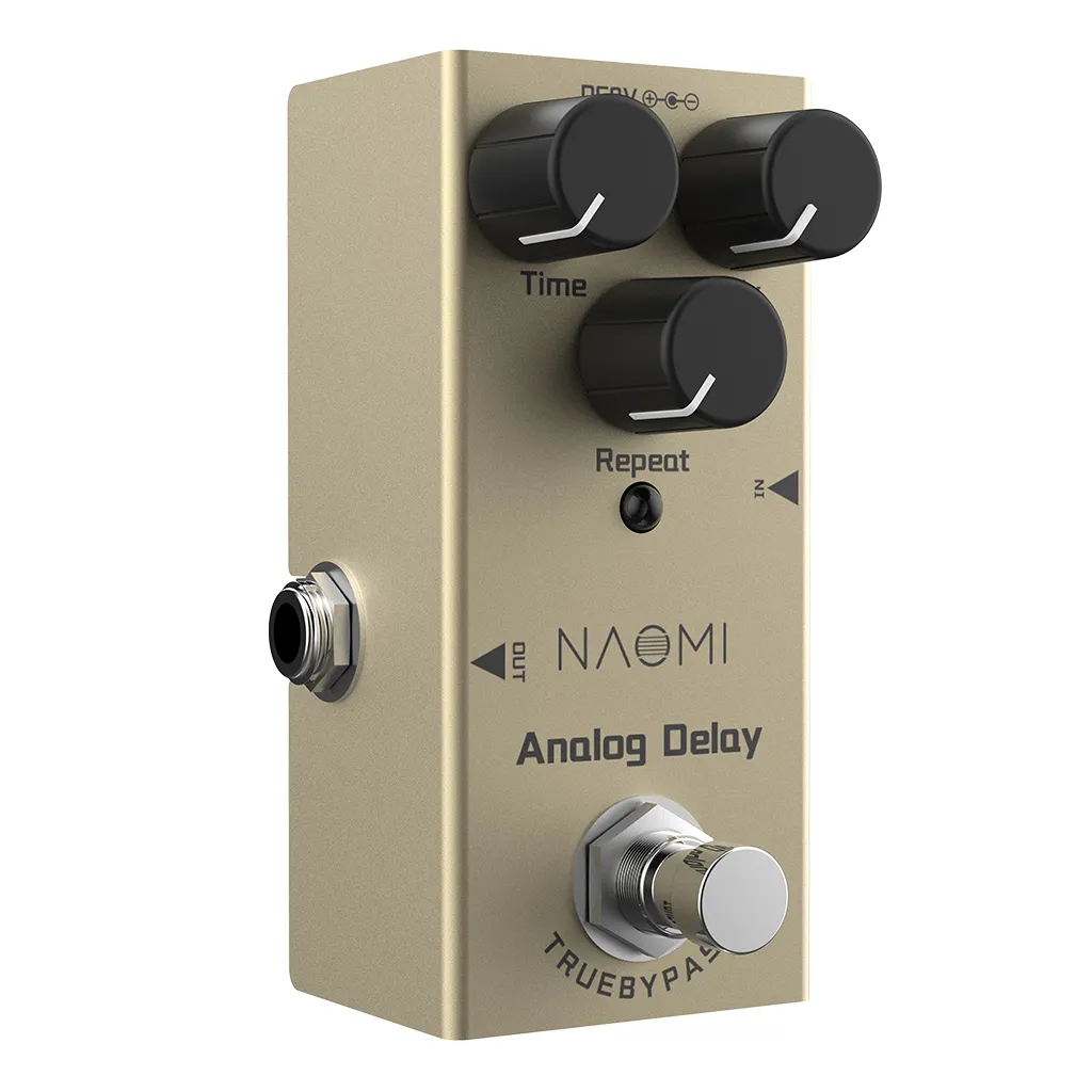 NAOMI Mini Delay Pedal E-Gitarre Analog Delay Effektpedal True Bypass Aluminiumlegierung Material2223868