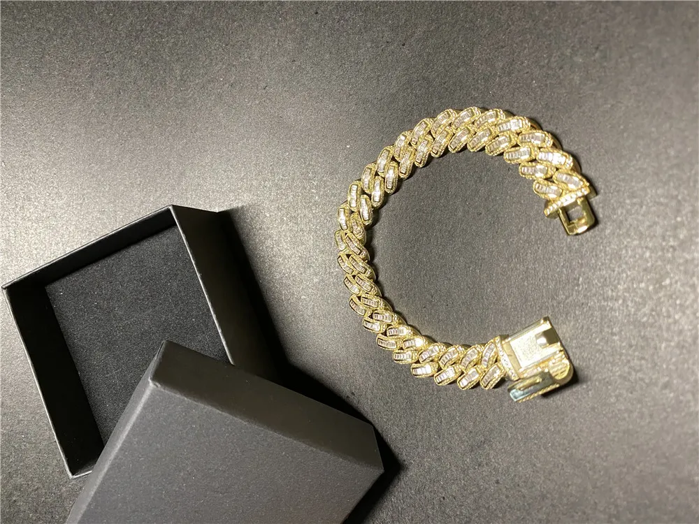 Collier cubain en diamants pour hommes, nouveau design à la mode, bijoux de haute qualité, style hiphop, chaîne 322u