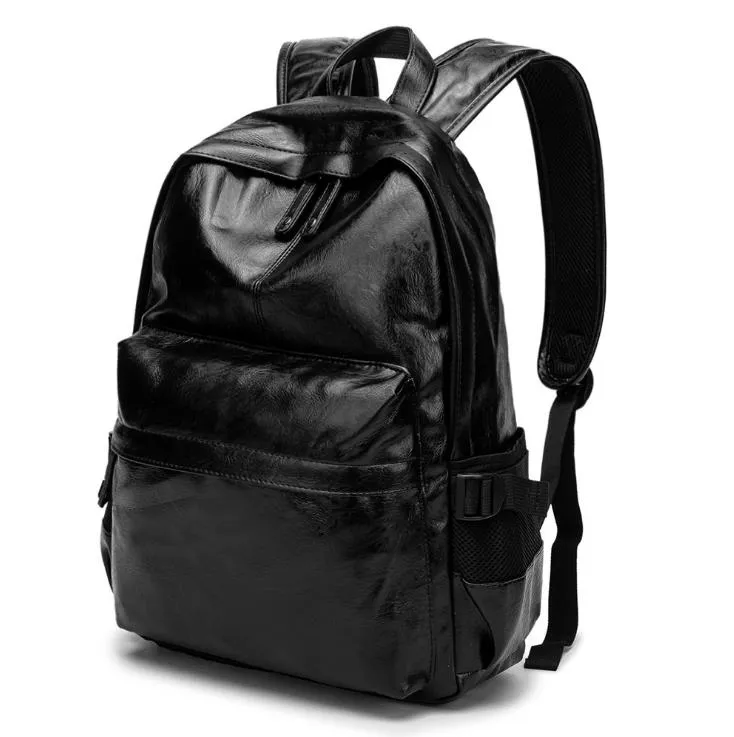 Mens Female Backpack Brand Double Shoulder Bags Male School Bags Leather Shoulder Bag3260