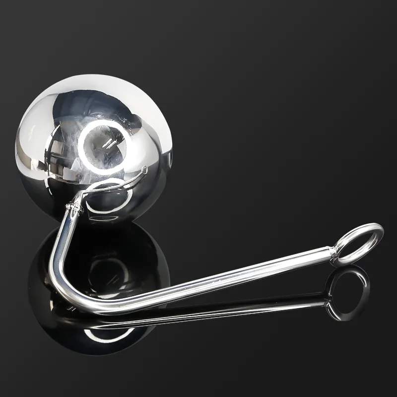 Ball Ball Anal Hook Metal Butt Plug Anus Puty Putty Slave Slave Prostate Massager BDSM Sex Toy pour hommes 2019 Nouveau design Anal Toys CX20079004849