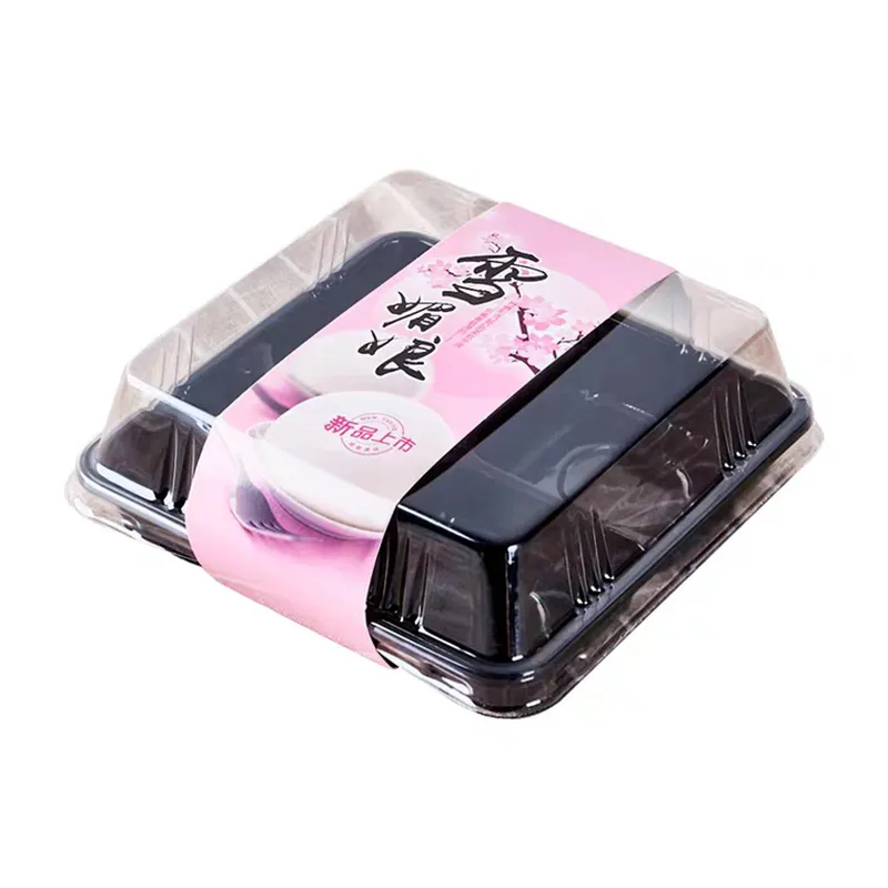 Platz Mid-Autumn Festival Mond Kuchen Tablett Box Halter Ei-Eigelb Crisp Container Kunststoff Sucation Box Backen verpackung Boxen246Q