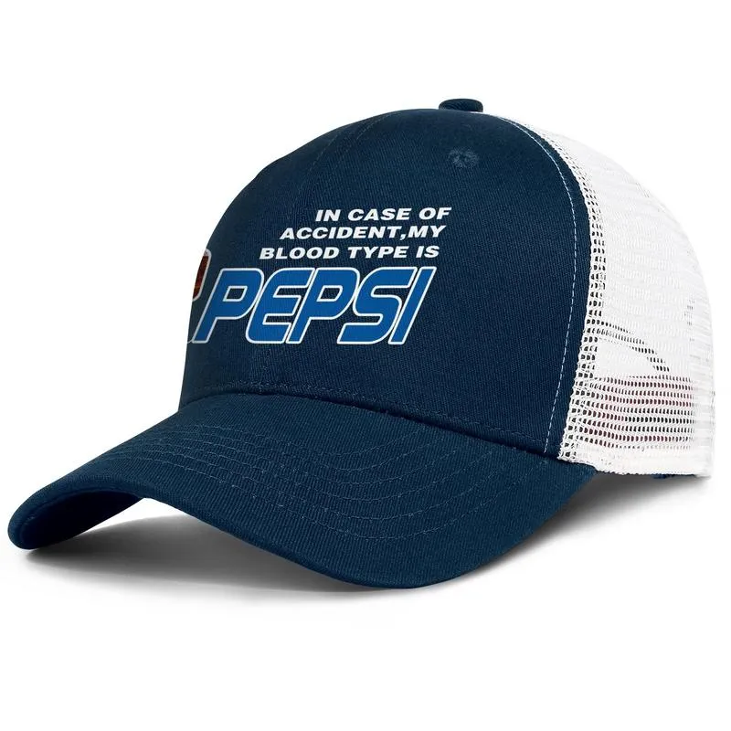Модная сине-белая бейсболка унисекс Pepsi Cola, винтажные персонализированные шляпы-траки, кепки с логотипом Pepsi Max Zero I039m a Aholic1763448