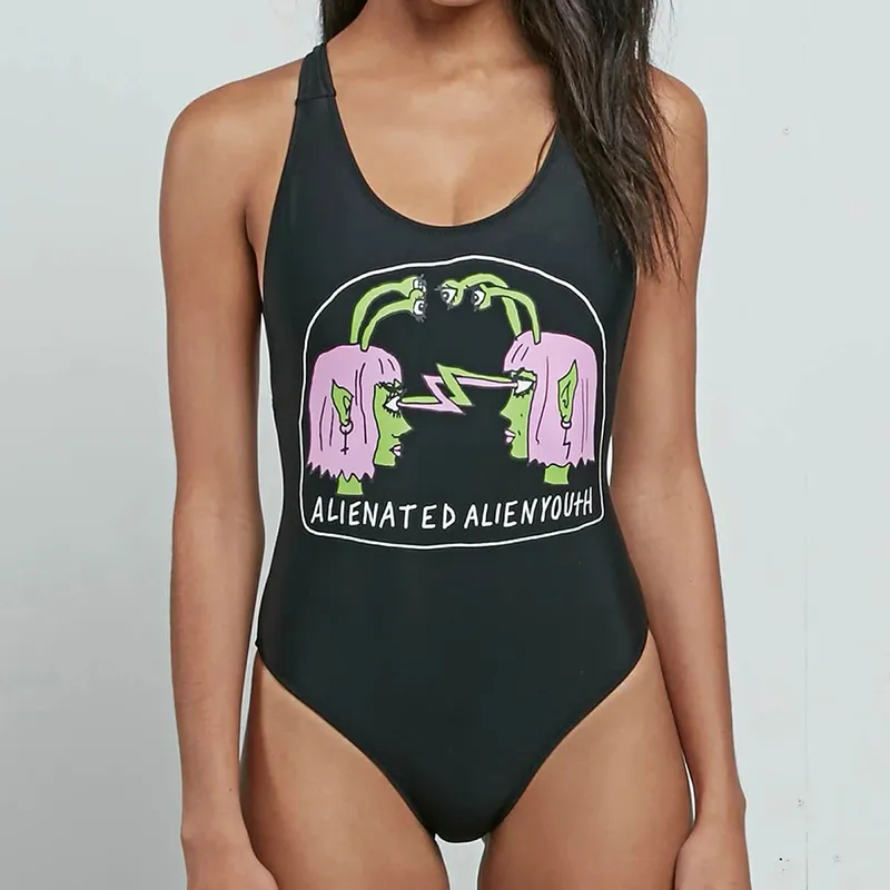 2020 Ny sexig en bit baddräkt Kvinnor svart backless simningskläder för badkläder kvinnor baddräkt Beehwear baddräkter Monokini1613934
