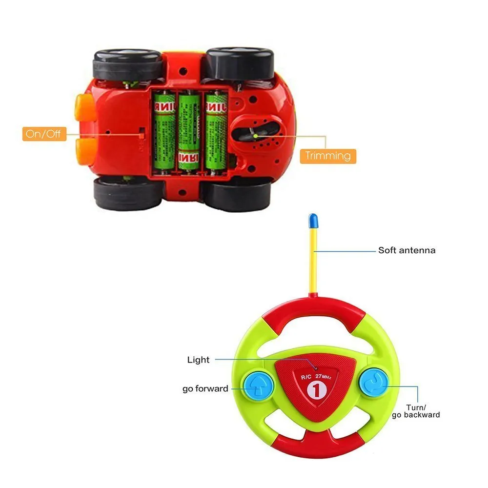 Holy Stone RC Car with Music Lights Cartoon Race Electric Radio Remote Control Car Toys for Baby Boy Toddlers Kids Children Y2005130972