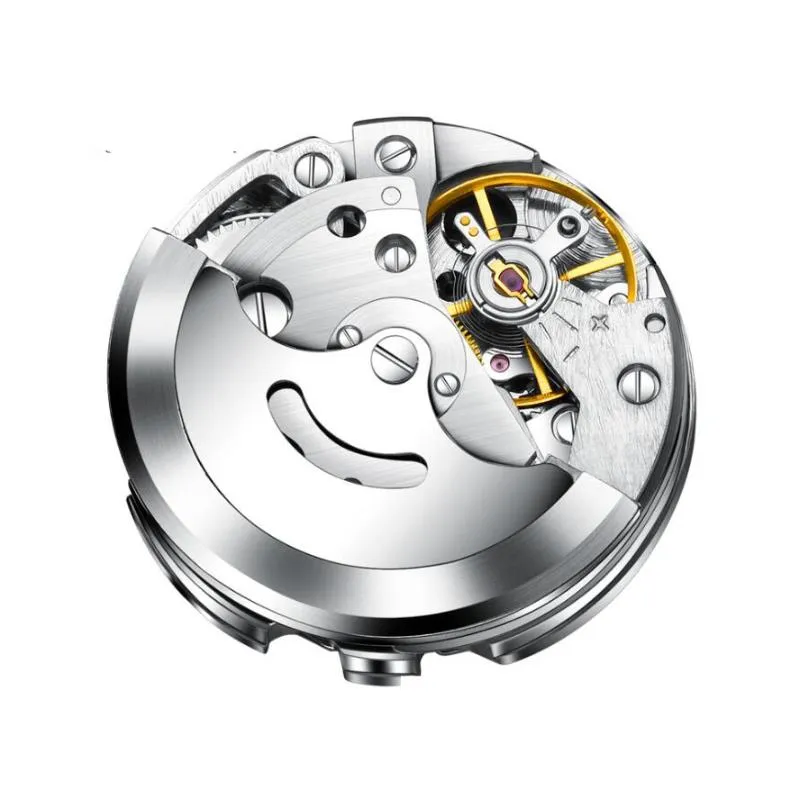 Montre arabe à grand boîtier pour homme, automatique, à remontage automatique, chiffres arabes, cadran, cadran, mouvement mécanique automatique, 2204