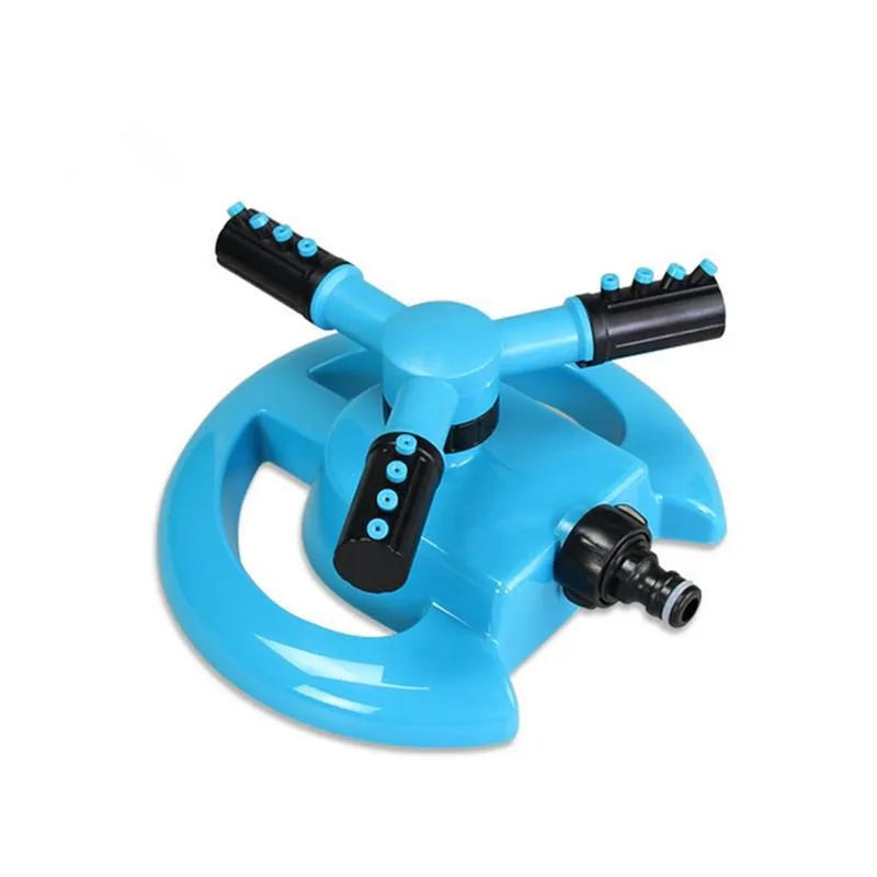 Automatic Sprinklers Grass Lawn Watering Tool Showers 360 Degree Rotating Three Row Twelve Nozzles Garden Irrigation System