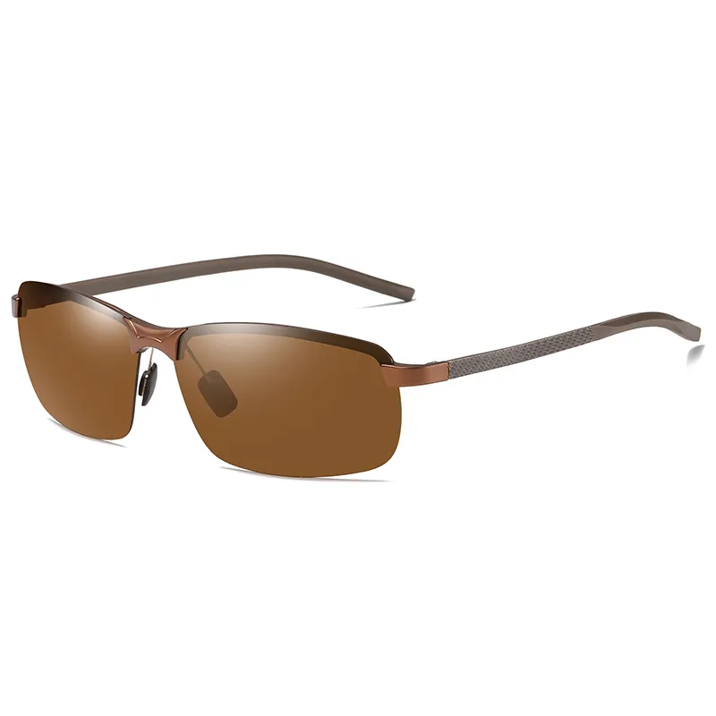 Yunsiyixing Aluminum Magnesium Sunglasses Gentleman Polarized Lens Vintage Eyewear UV400 Outdoors Driving Flash YS65153362