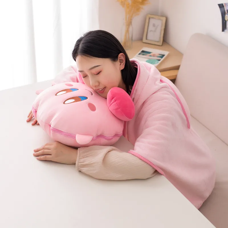 ULAR Game Kirby Soft Oreiller avec caricature caricature Doll Anime Pillow